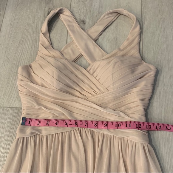 DAVID’S BRIDAL Long Bridesmaid Sleeveless Dress - Picture 4 of 13